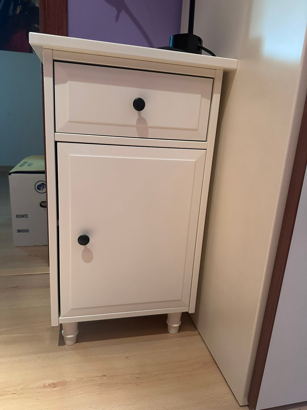 Wit nachtkastje IKEA, Ophalen, Zo goed als nieuw