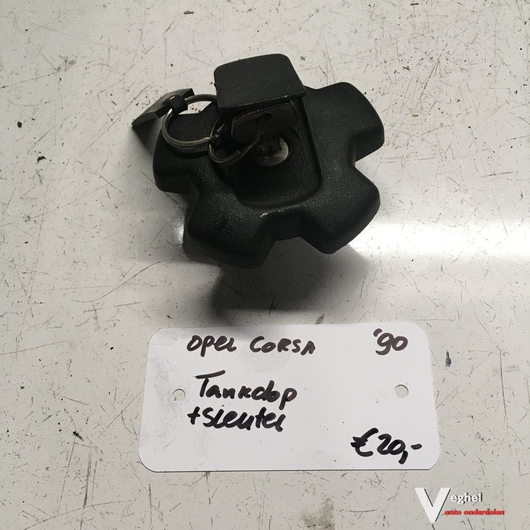 Opel Corsa 1990  Tankdop met sleutel, Auto-onderdelen, Brandstofsystemen, Gebruikt, Ophalen of Verzenden