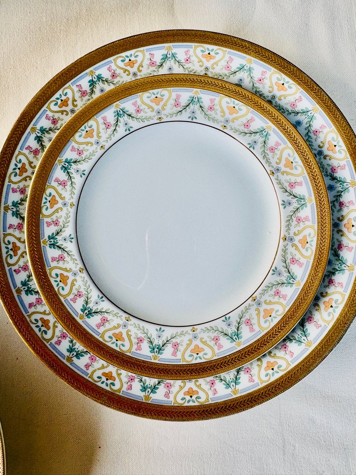 Vaisselle complète en porcelaine vintage - 12 p - 72 pièces, Pichet, Vintage, Comme neuf, Enlèvement