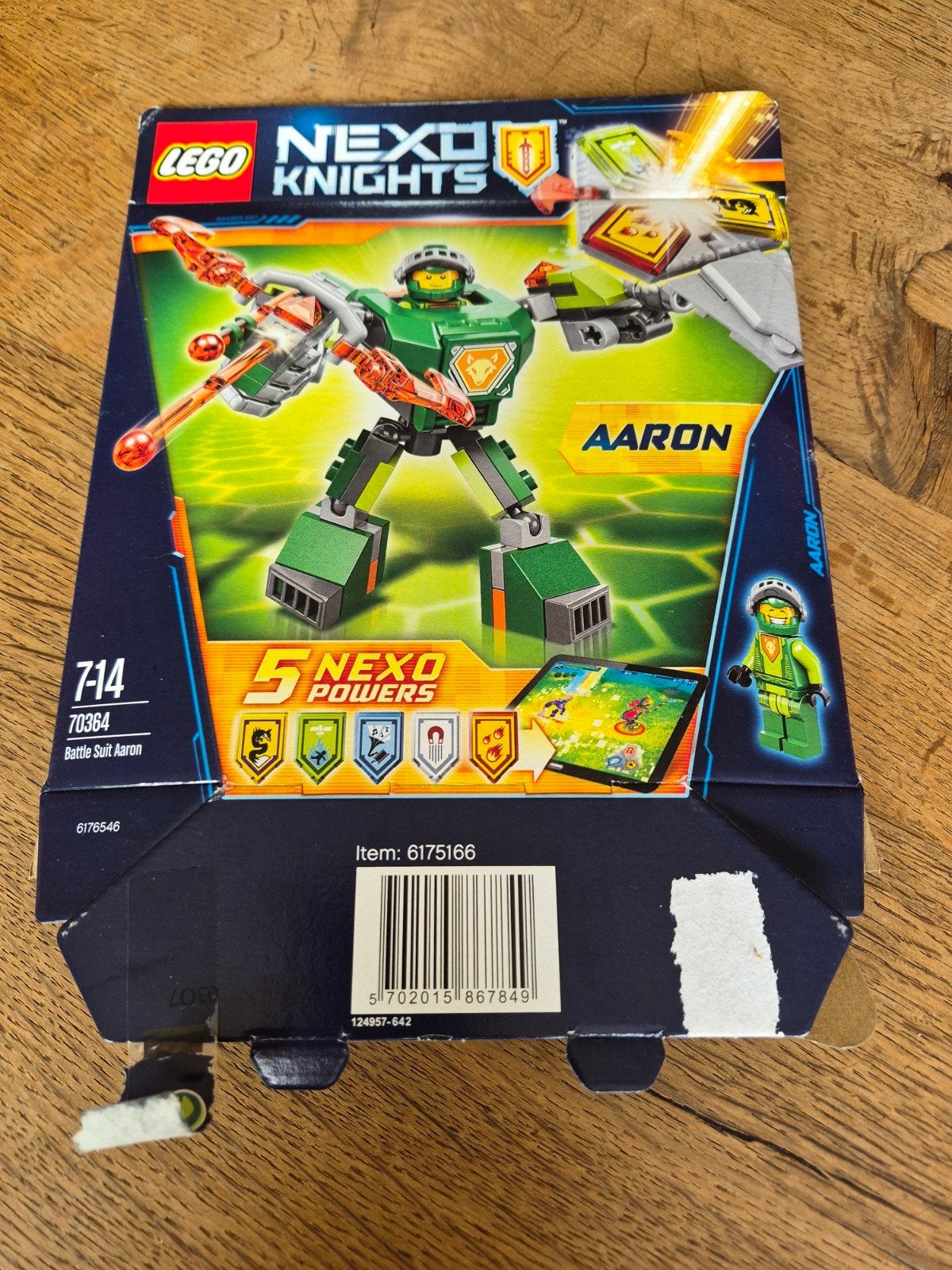 LEGO NEXO KNIGHTS 70364 Aaron, Compleet, Gebruikt, Overige thema's, Lego