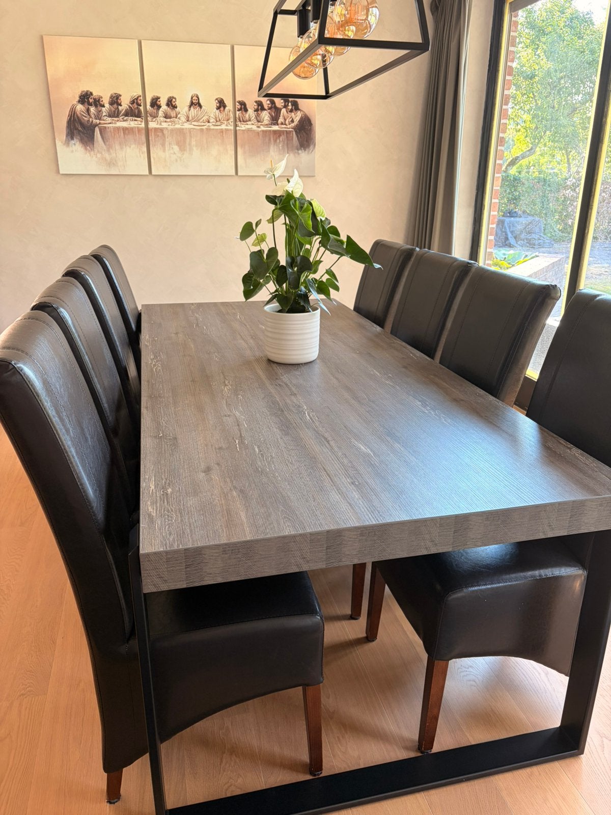 Eetkamer tafel en stoelen, Huis en Inrichting, Ophalen, Zo goed als nieuw