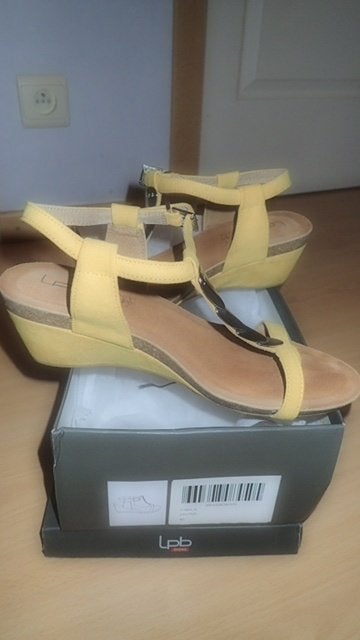 Sandales LPB jaunes, Jaune, Enlèvement, LPB, Porté