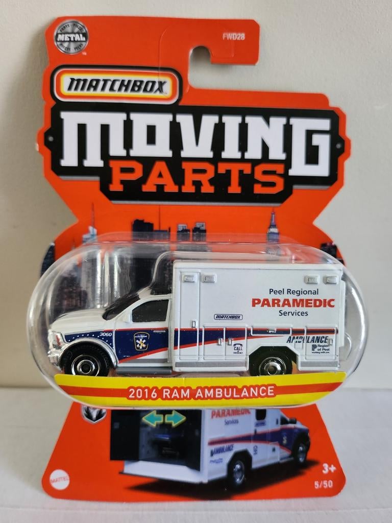Matchbox Moving Parts 2016 RAM Ambulance (2022), Ophalen of Verzenden