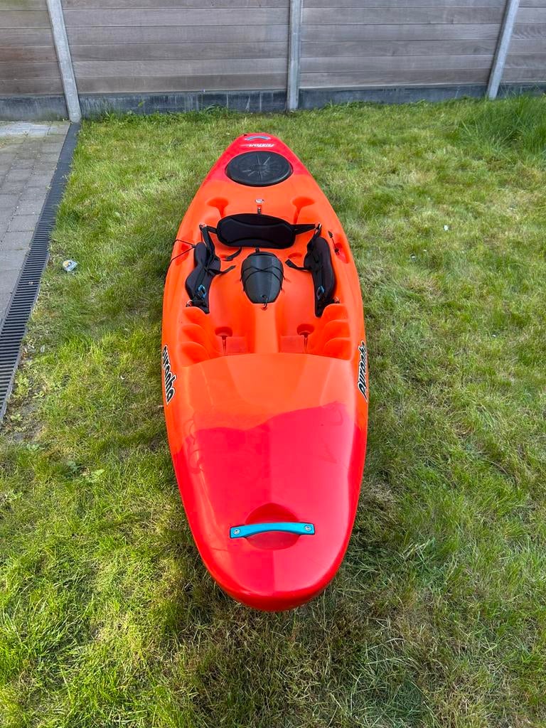 Pyranha Fusion sit on top Kajak + carbonpeddel marverick, Watersport en Boten, Ophalen, Zo goed als nieuw