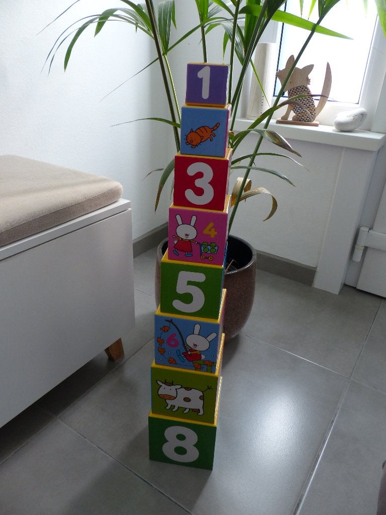 Lange oortjes stapelblokken - prima en nette staat, Enfants & Bébés, Enlèvement ou Envoi, Comme neuf