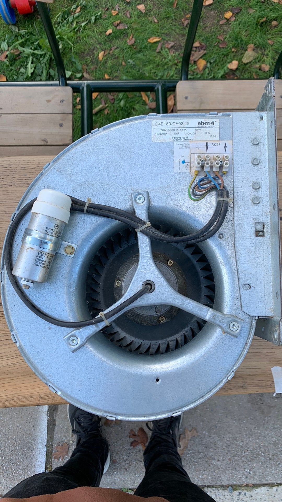 Motor slakkenhuis - centrifugaal ventilator, Ophalen of Verzenden, Zo goed als nieuw, Ventilator