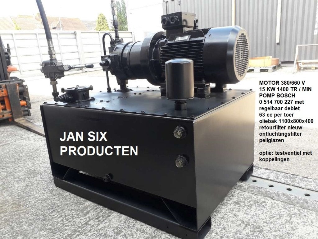 HYDRAULISCHE POMPGROEP 15 KW motor 3 fazig 15 KW 1400 tr, Ophalen