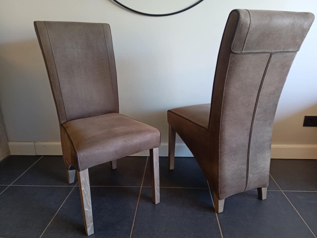Eetkamer stoelen, Ophalen, Bruin, Hout, Vijf, Zes of meer stoelen