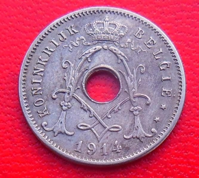 1914 5 centimen NL Albert 1er, Envoi, Métal, Monnaie en vrac