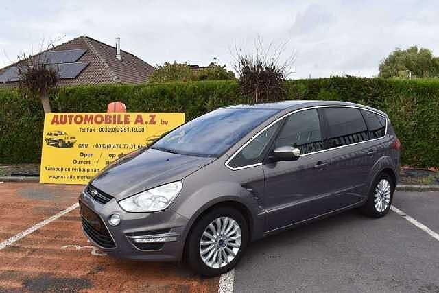 Ford S-Max 2.0 TDCi Titanium S Airco/GPS/Leder, Achat, Entreprise, Boîte manuelle, Noir