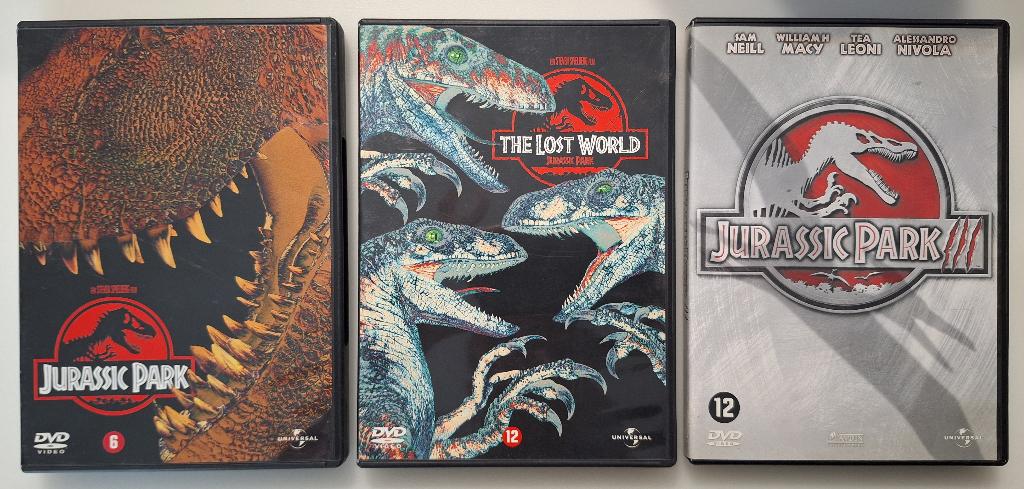 Jurassic Park (Lot van 3 DVD's), Ophalen of Verzenden, Zo goed als nieuw