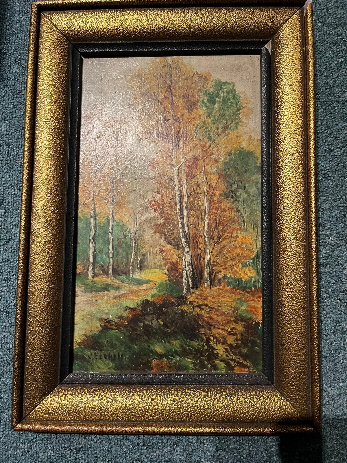 Kader met bomen, Antiek en Kunst, Kunst | Schilderijen | Klassiek, Ophalen