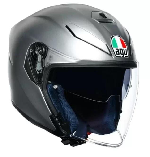 Agv K-5 jet GREY Mat - XL - nieuwstaat amper gebruikt, Motos, Vêtements | Casques de moto, Femmes, Hommes, Casque jet, XL, AGV