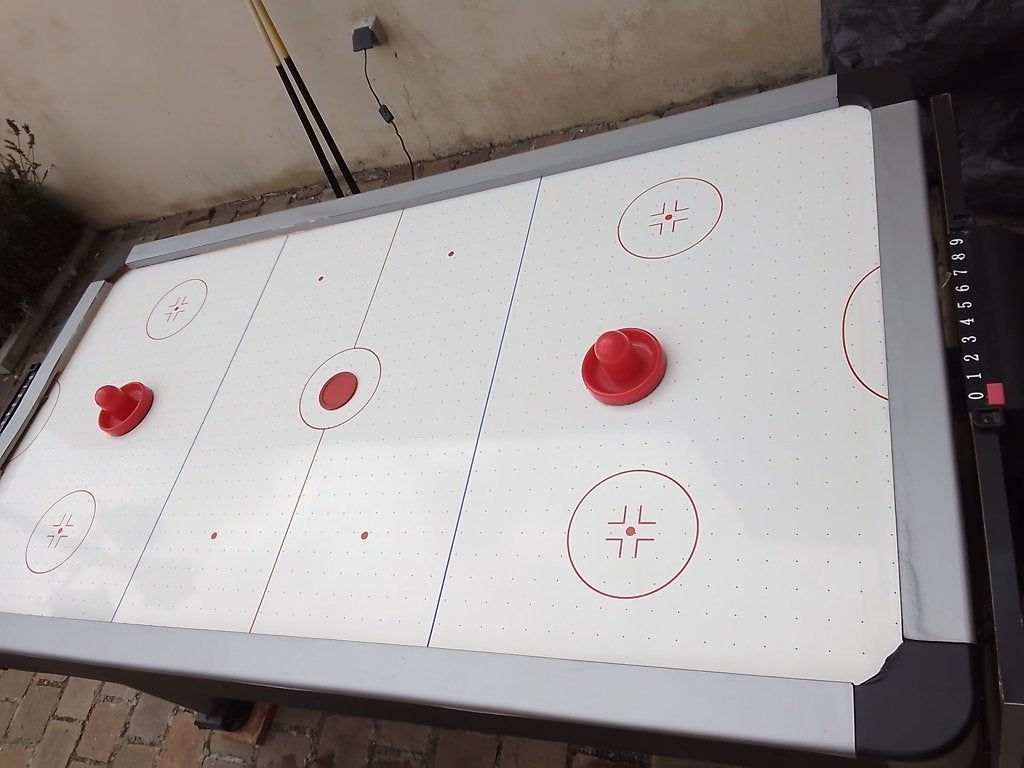 Airhockey, Ophalen, Gebruikt
