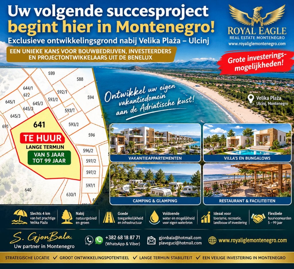 UW VOLGENDE GROTE INVESTERING BEGINT IN ULCINJ!, Immo, 1 UC, 1 kWh/m²/an, 1 pièces, 1 m²