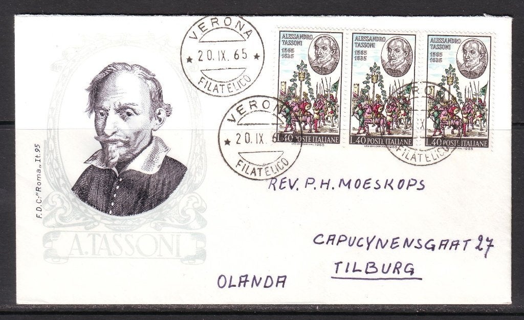 Postzegels Italië (4) : Diverse FDC's en briefkaarten, Timbres & Monnaies, Timbres | Europe | Italie, Enlèvement ou Envoi, Affranchi