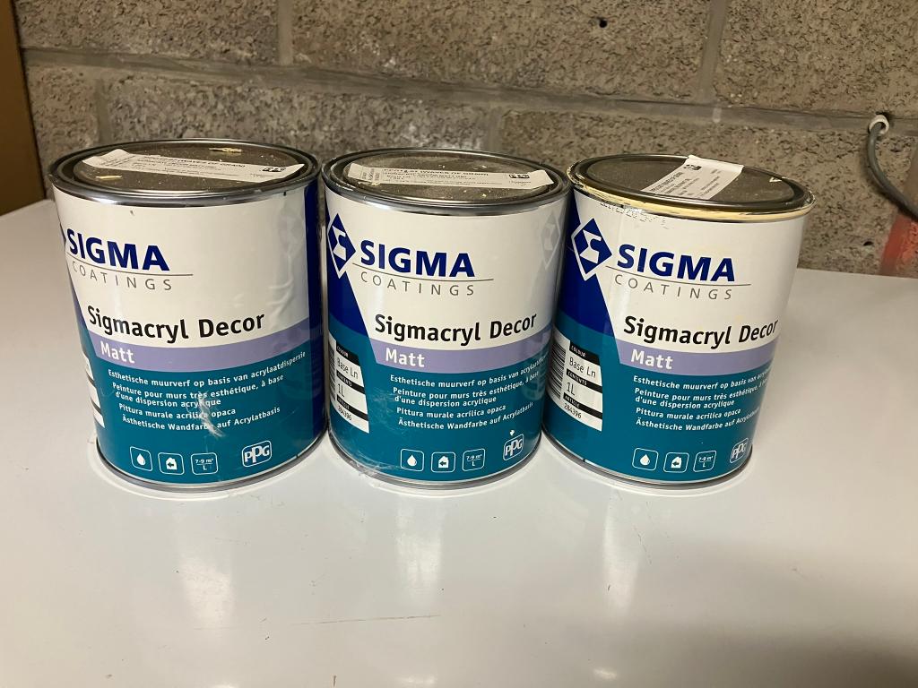 Peinture Sigma, Neuf, Moins de 5 litres, Jaune, Enlèvement