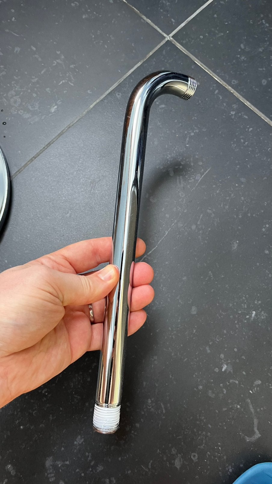 Bras de douche HANSGROHE, Bricolage & Construction, Enlèvement, Comme neuf, Chrome, Douche