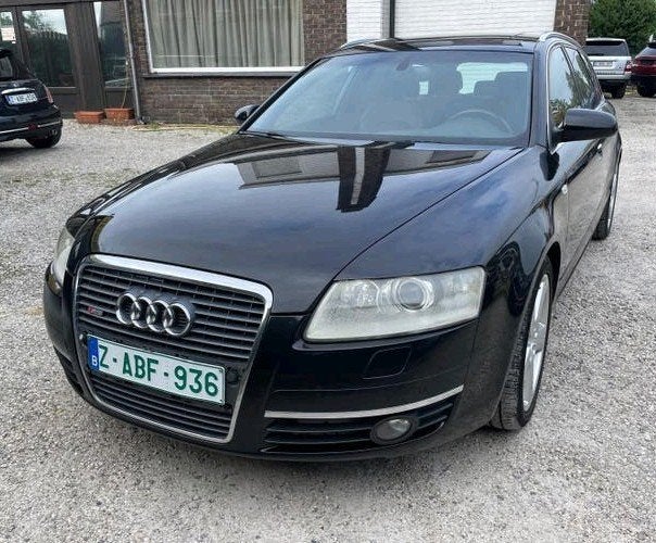 Audi A6 Avant 3.0tdi V6 Quattro S-line EU4 Full Option, Auto's, Automaat, Zwart, Zwart, Leder