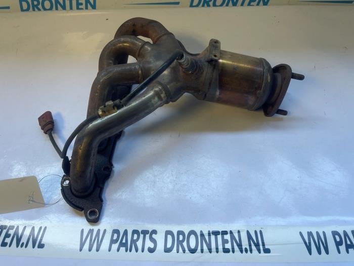 Uitlaatspruitstuk + katalysator van een Volkswagen Polo, Gebruikt, -, Volkswagen, -