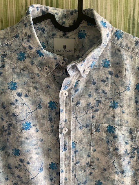 herenhemd, Kleding | Heren, Overhemden, Blauw, Zo goed als nieuw, Halswijdte 41/42 (L), Ophalen