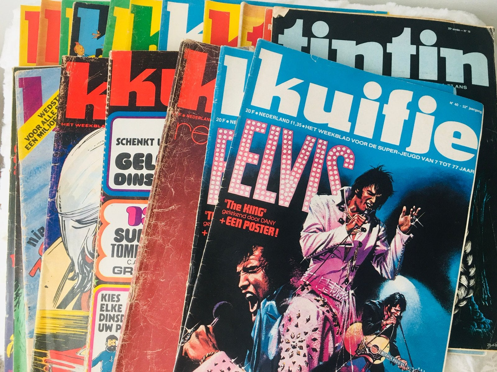 21 magasines tintin kuifje, Plusieurs BD, Enlèvement ou Envoi, Utilisé