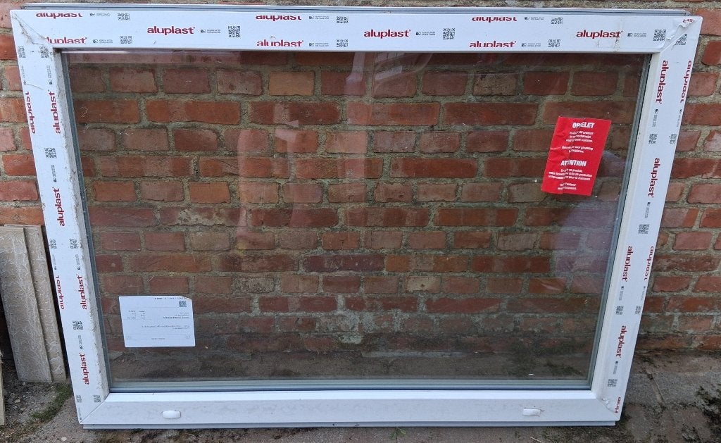 Raam 855x1150 mm (hxb), Neuf, Double vitrage, Fenêtre de façade ou Vitre, Enlèvement