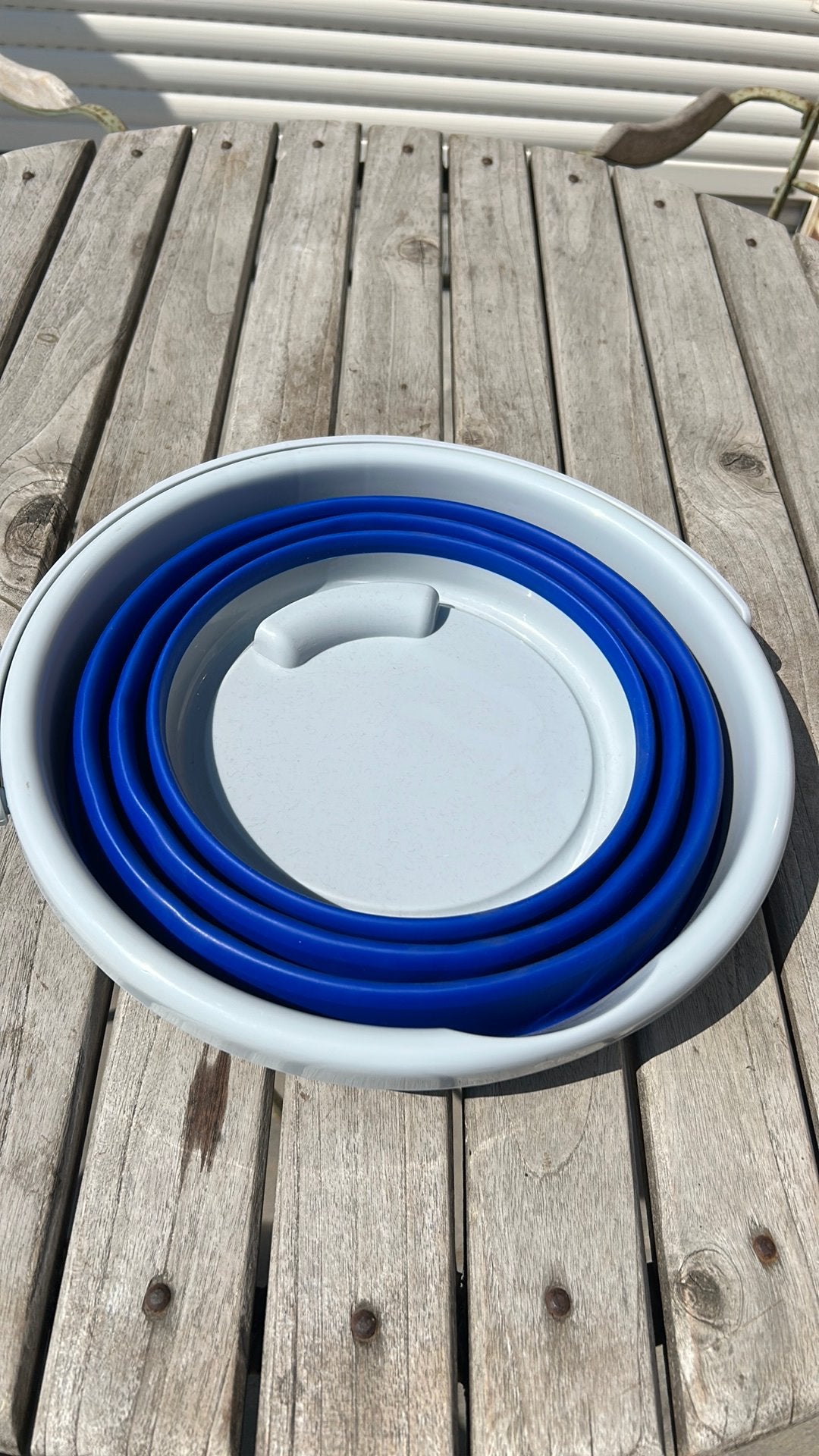 Nieuwe uitvouwbare emmer, Caravanes & Camping, Accessoires de tente, Enlèvement, Neuf