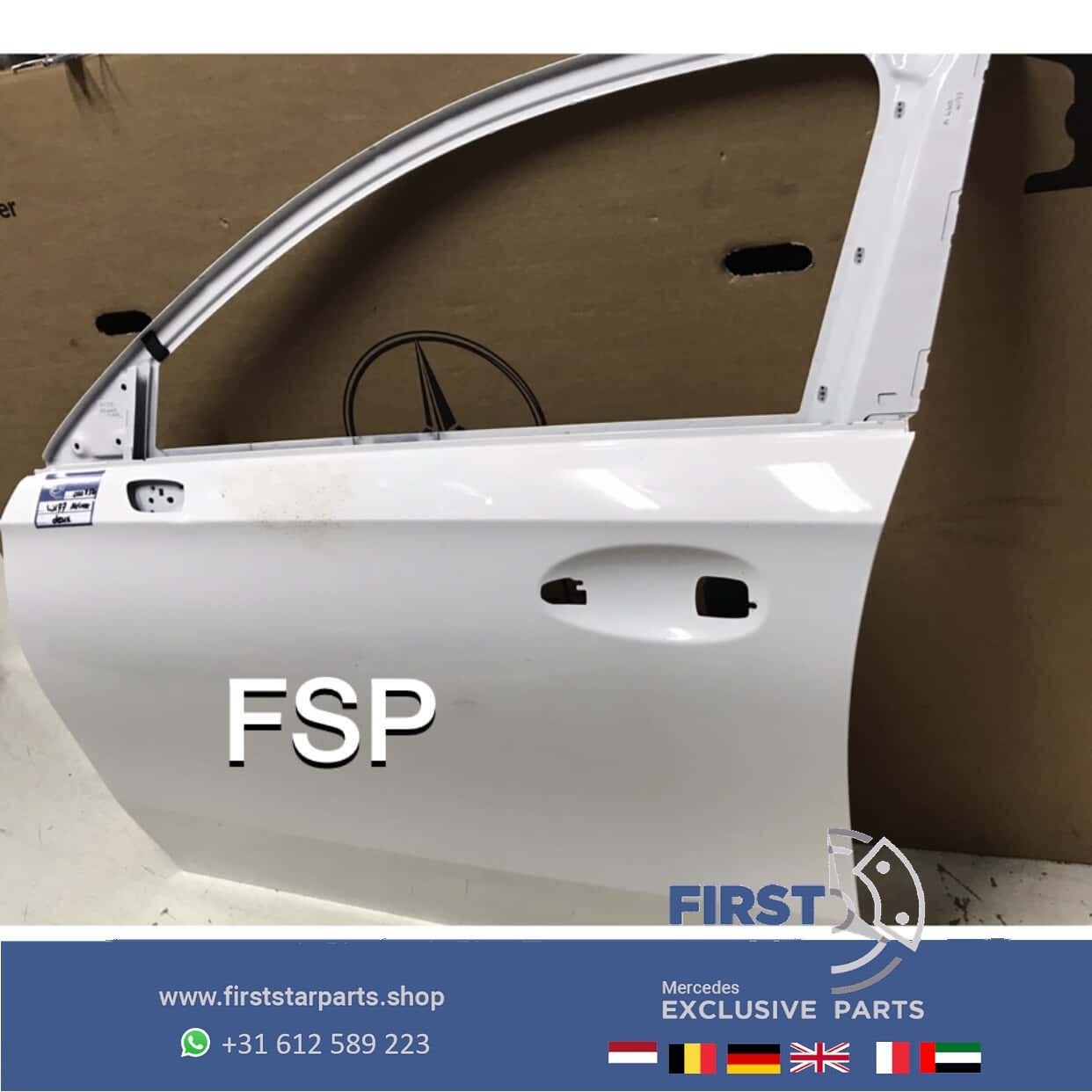 W177 DEUR WIT LINKS VOOR Mercedes A Klasse 2018-2022 KAAL, Utilisé, Porte, -, Enlèvement ou Envoi