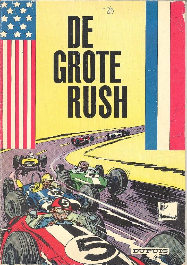 Jan Kordaat nr 12 - De grote rush - 1ste druk 1965., Eén stripboek, Ophalen of Verzenden, Gelezen