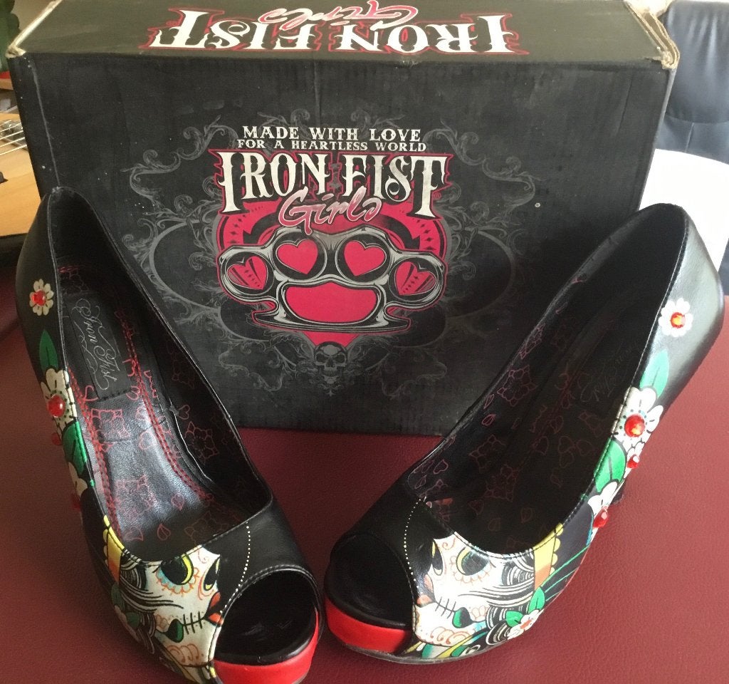 Iron Fist Chaussures femme, Ophalen, Pumps, Zwart, Zo goed als nieuw