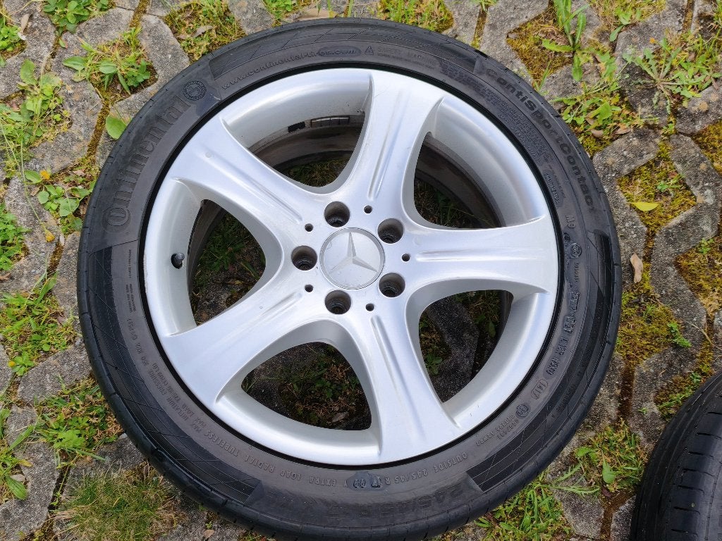 Jantes Mercedes 17", Autos : Pièces & Accessoires, Pneus & Jantes, 245 mm, Véhicule de tourisme, Pneus été, 17 pouces