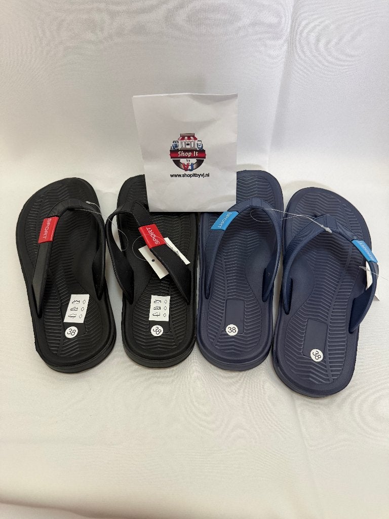 Slippers merk Sport diverse maten, Kleding | Heren, Schoenen, Nieuw, Slippers, Blauw, Ophalen