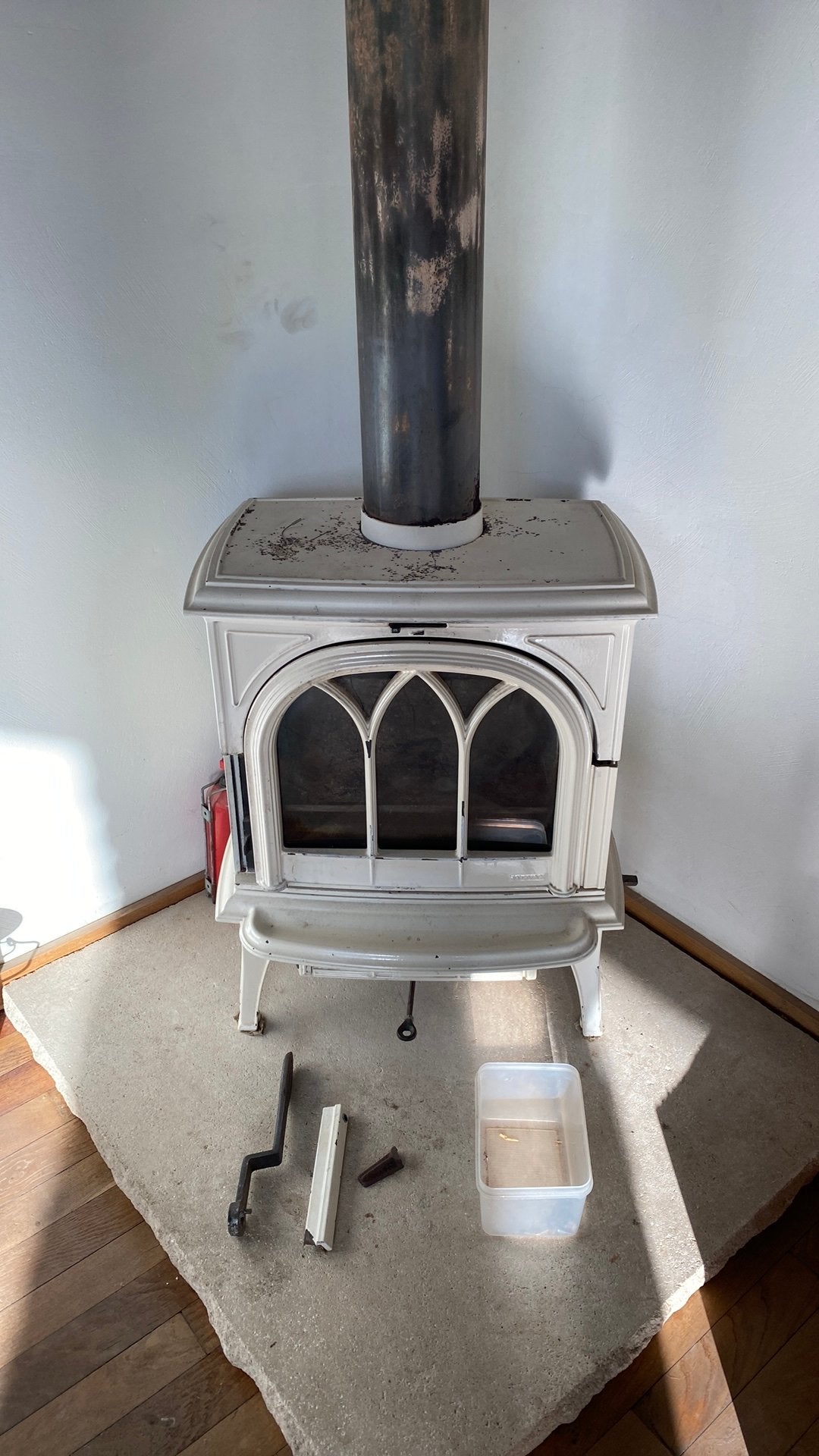 Stovax houtkachel fonte gietijzeren, Enlèvement, Utilisé, Bois, Autoportant