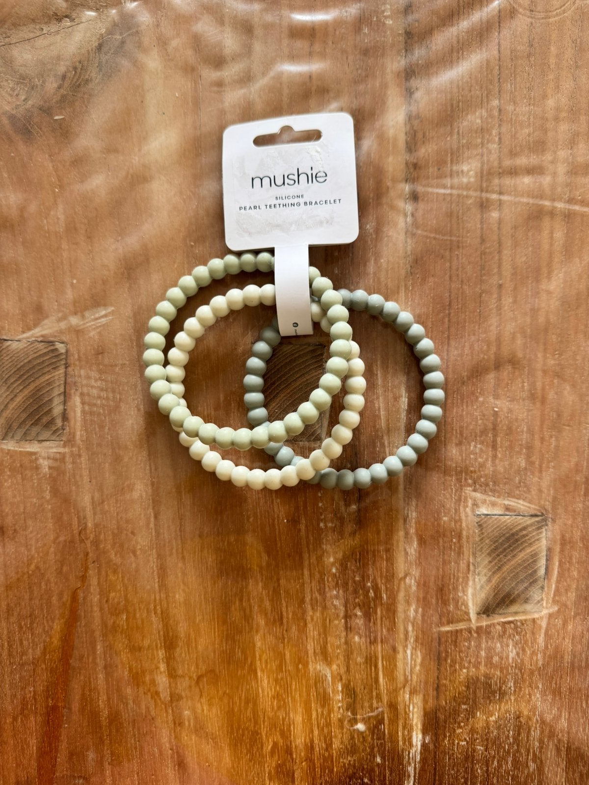 Mushie siliconen bijtringen - armband, Ophalen, Nieuw