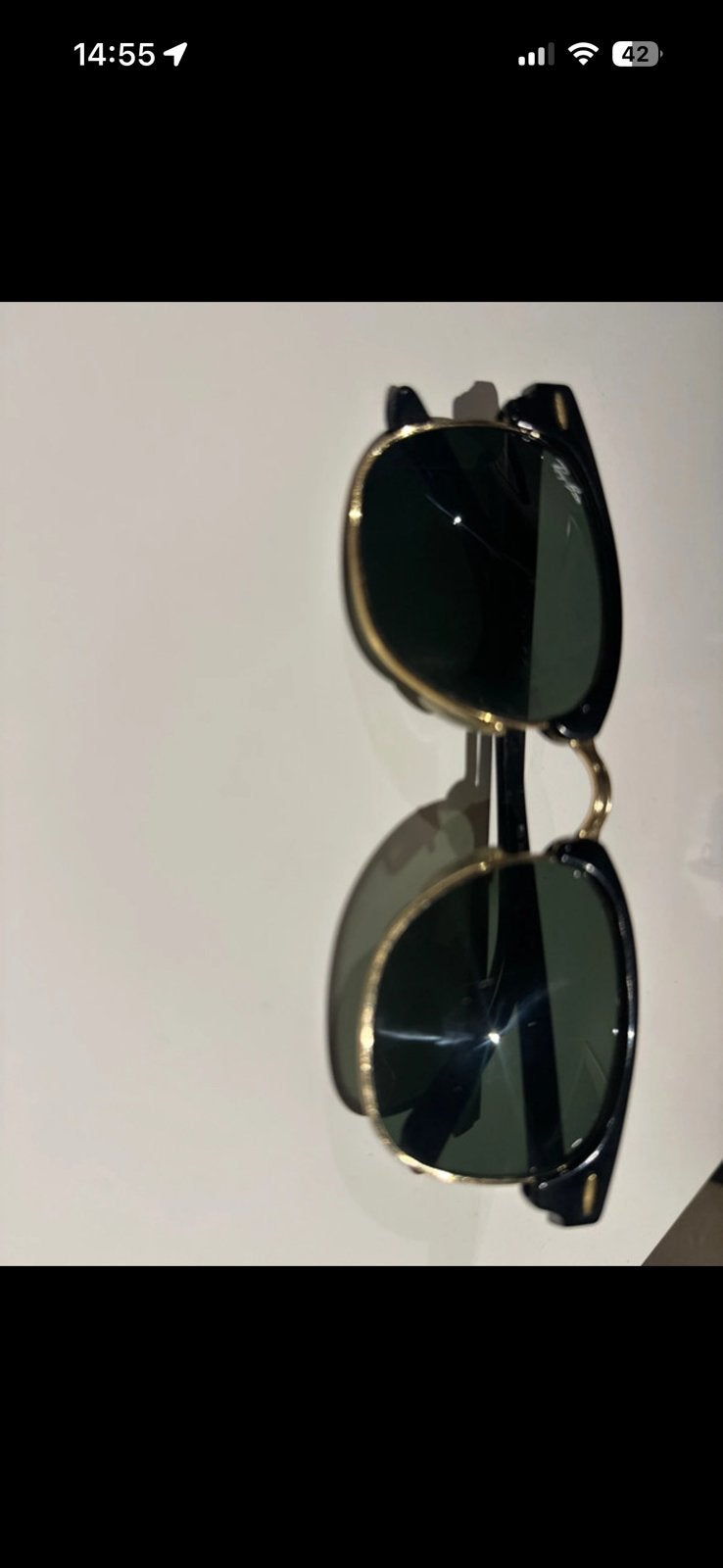 Rayban Clubmaster, Enlèvement ou Envoi, Utilisé, Ray-Ban, Lunettes