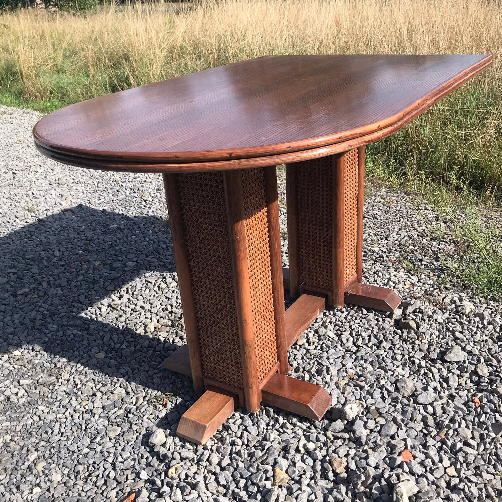 Vintage tafel ovaal om tegen muur te plaatsen, Ophalen