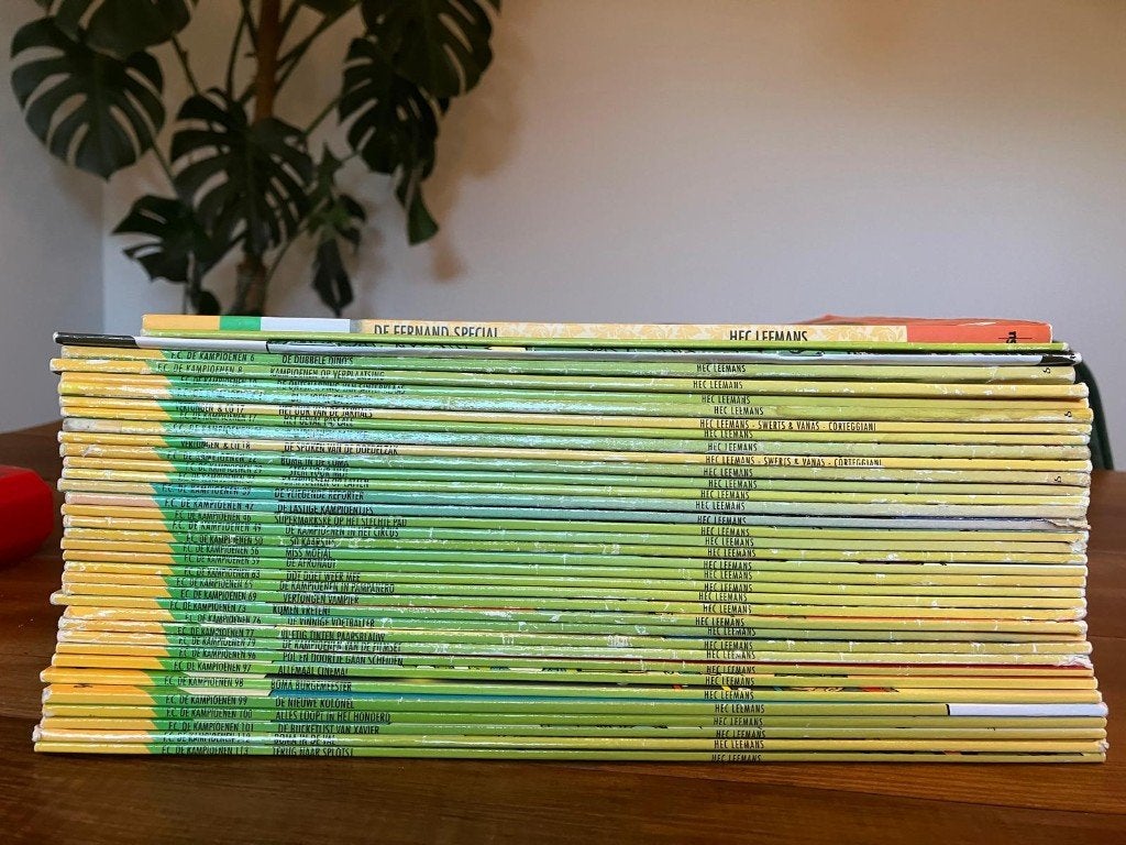 F.C. De Kampioenen — lot van 40 strips + specials, Boeken, Meerdere stripboeken, Ophalen, Gelezen, Hec Leemans