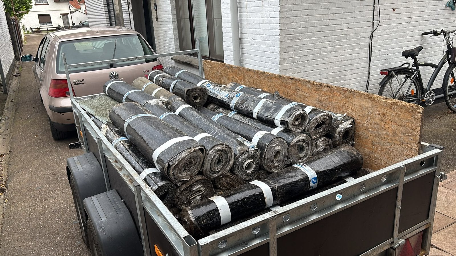 Roofing verschillende maten per rol/prijs, Doe-het-zelf en Bouw, Dakpannen en Dakbedekking, Ophalen