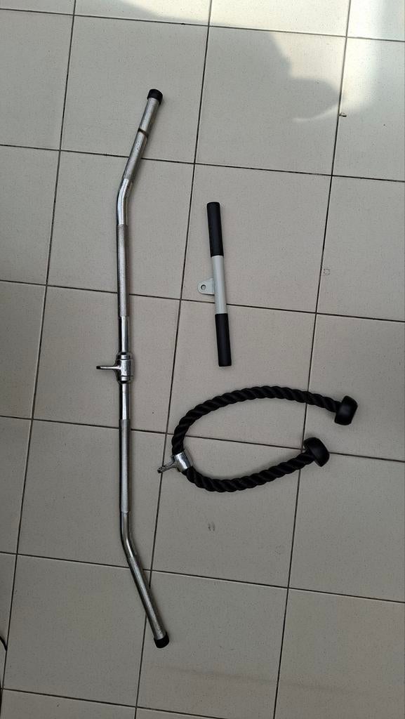 Rope, small en wide push/pulldown grips/handvaten, Enlèvement