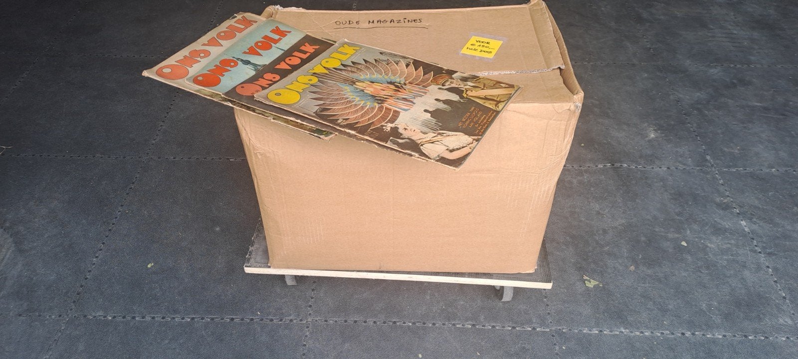 Grote partij 210 oude magazines (1931-1940), Ophalen