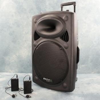 IBIZA SOUND PORT12VHF-BT MOBILE SPEAKER MET 2 DRAADLOZE OPST, Afstandsbediening, Ophalen of Verzenden, Nieuw, Overige typen