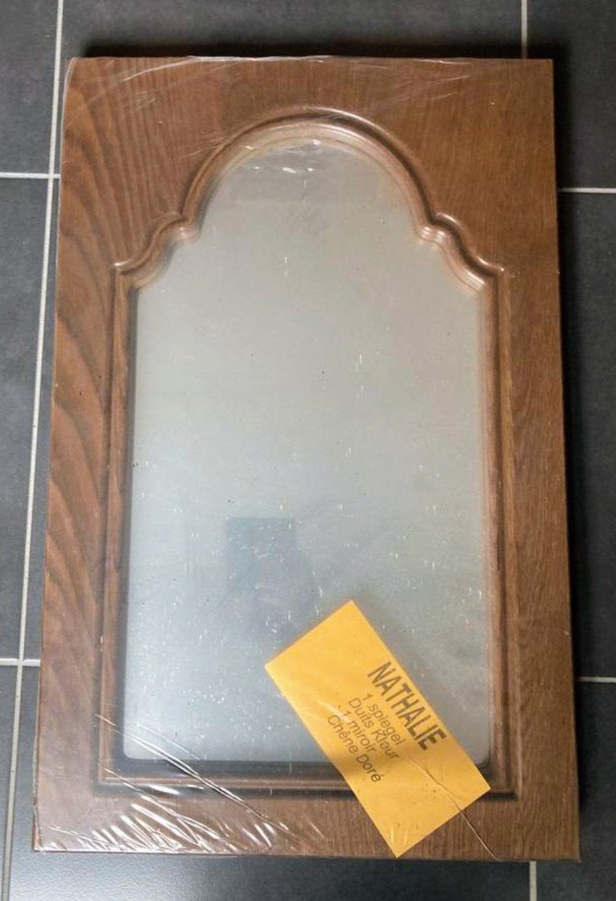 Eiken wandspiegel - Nieuw - 50x77 cm, Antiek en Kunst, Ophalen, Overige vormen, 50 tot 100 cm, Minder dan 100 cm