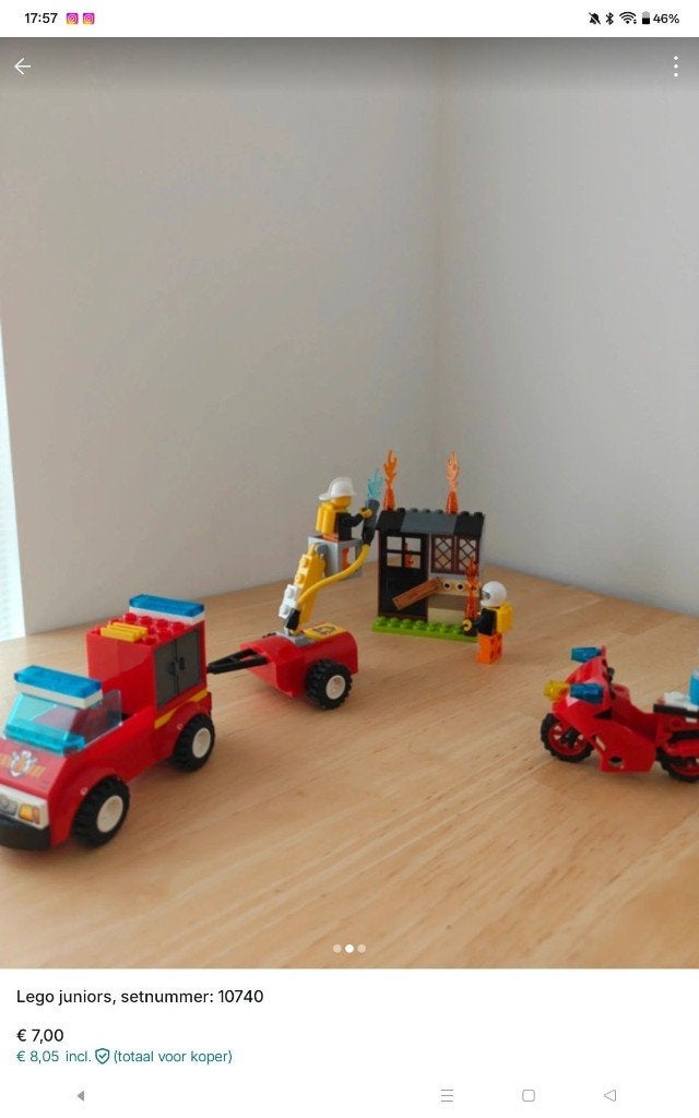 Service d'incendie Lego Juniors (facile à construire), City, Enlèvement ou Envoi, Lego, Ensemble complet