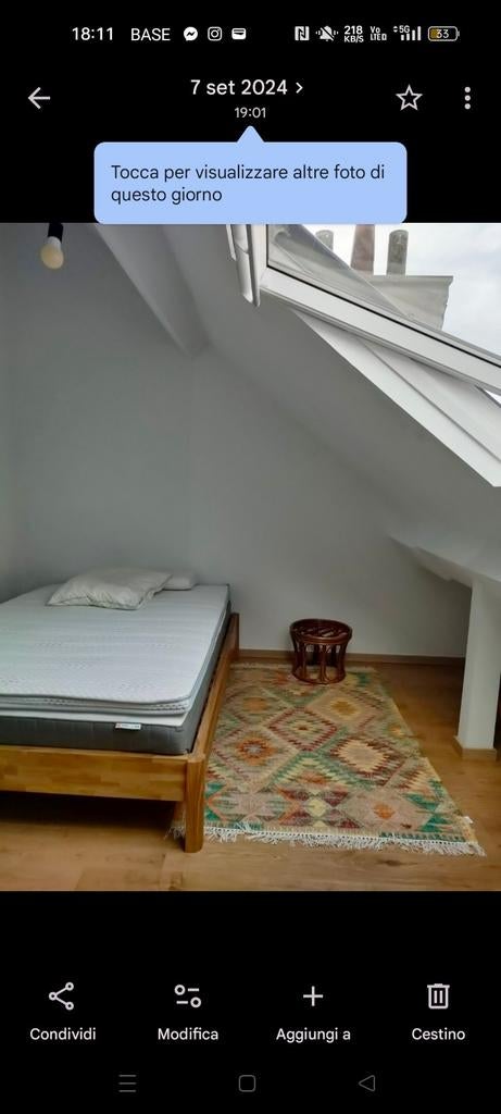 Bedframe van La Redoute van massief eikenhout 140 cm, Ophalen, 200 cm, 140 cm