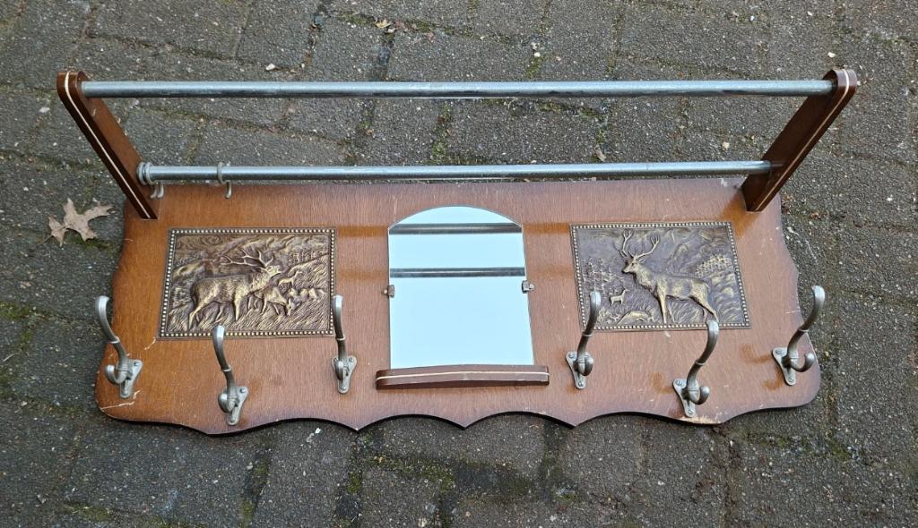 PORTE-MANTEAU MURAL VINTAGE 1930/1950, Enlèvement ou Envoi, Moins de 100 cm, Portemanteau mural, Comme neuf