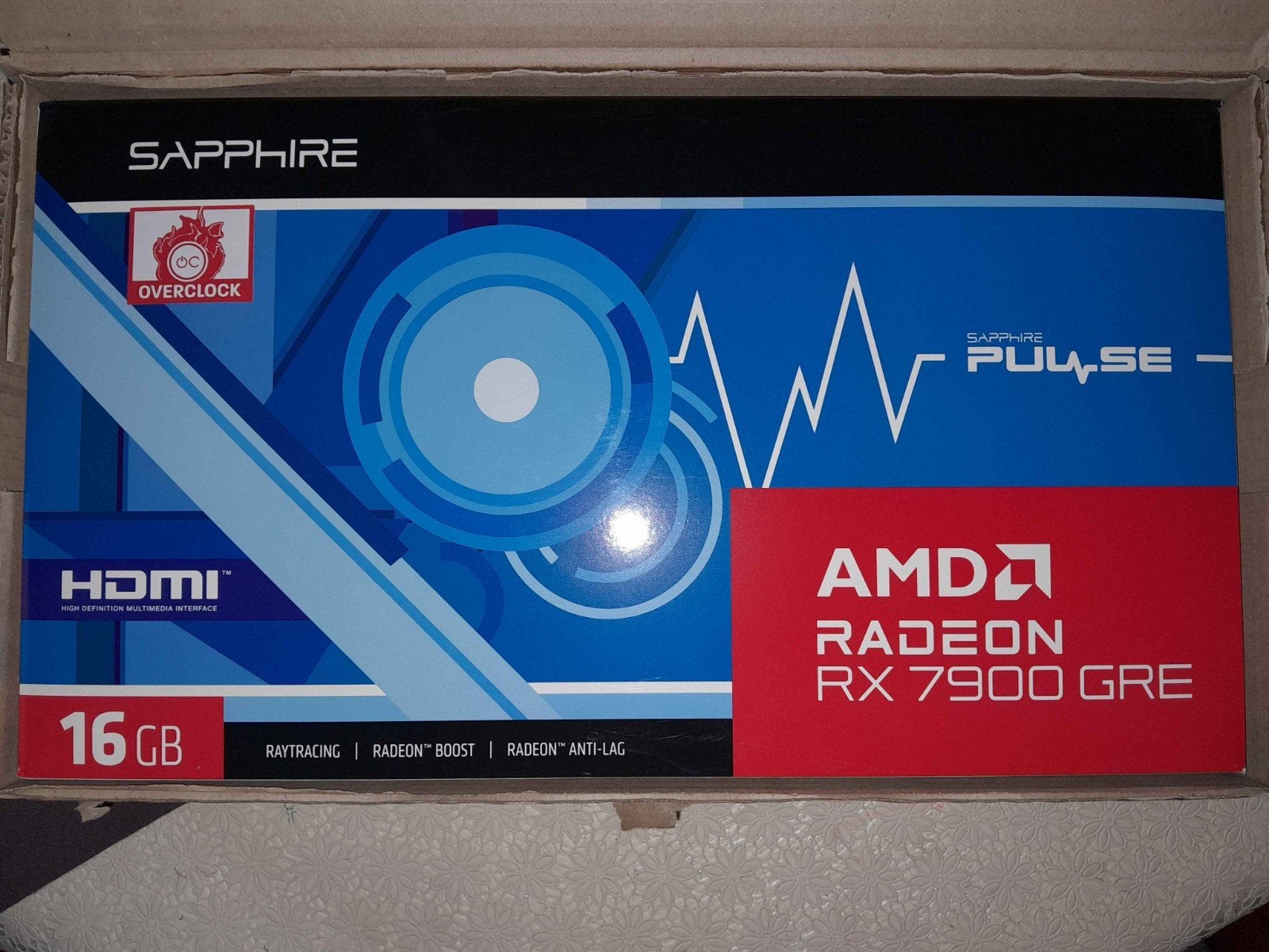 AMD RX 7900 gre 16GB VRAM, Computers en Software, Videokaarten, AMD, GDDR6, PCI-Express 4, Ophalen of Verzenden