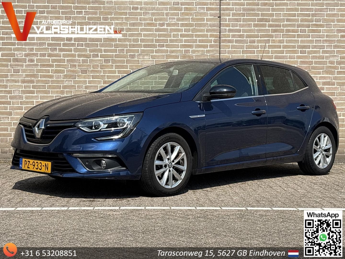 Renault Megane 1.2 TCe Limited | 1/2 Leder | Cruise | Climat, Blauw, Bedrijf, Parkeersensor, Handgeschakeld
