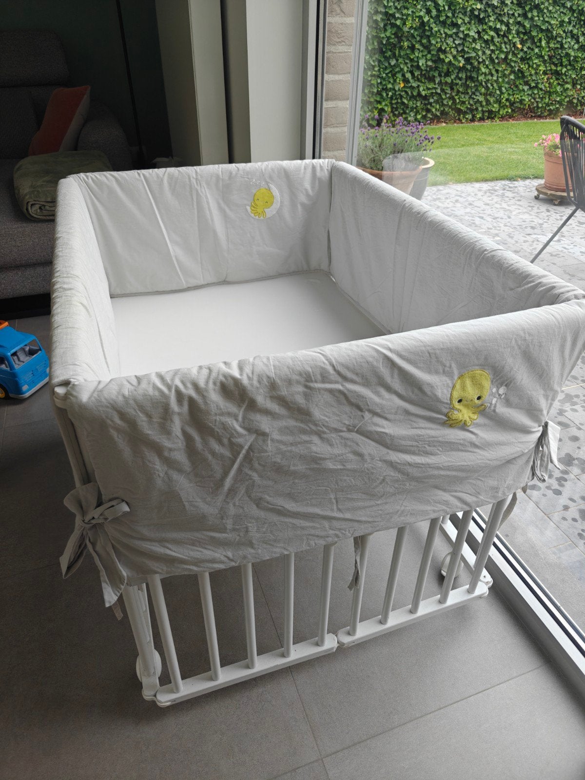 Babypark met park omranding, Kinderen en Baby's, Babyparken, Ophalen, Gebruikt, Rechthoekig, In hoogte verstelbaar