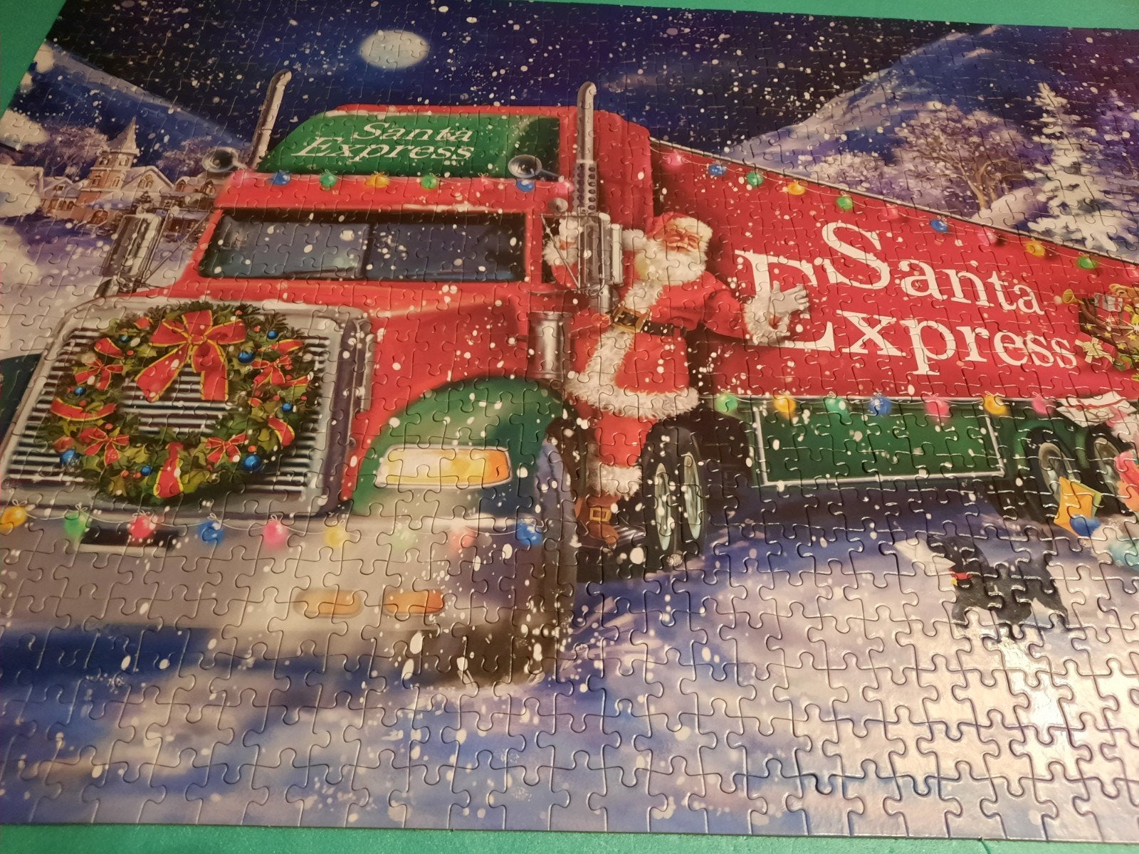 kerstpuzzel, Ophalen